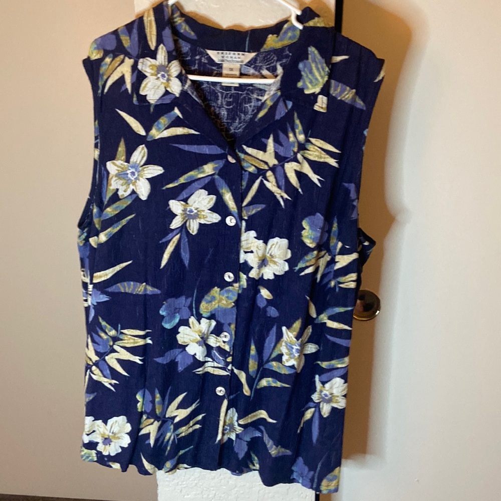 Hawaiian print tank top